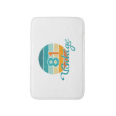 Retro Sunset 81 Vintage Distressed Badematte (Vorderseite Vertikal)