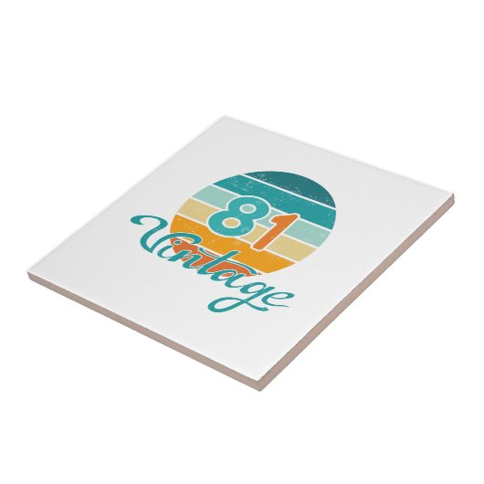 Retro Sunset 81 Vintage Distressed Fliese (Seite)