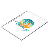 Retro Sunset 81 Vintage Distressed Notizblock (Linke Seite)