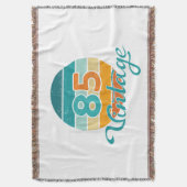 Retro Sunset 85 Vintage Distressed Decke (Vorderseite Vertikal)