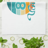 Retro Sunset 87 Vintage Distressed Geschirrtuch (Gefaltet)