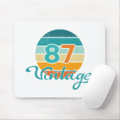 Retro Sunset 87 Vintage Distressed Mousepad (Mit Mouse)