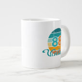 Retro Sunset 88 Vintage Distressed Jumbo-Tasse (Vorderseite Rechts)