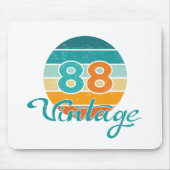 Retro Sunset 88 Vintage Distressed Mousepad (Vorne)