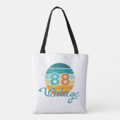 Retro Sunset 88 Vintage Distressed Tasche (Rückseite)