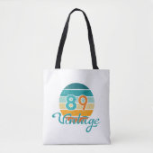 Retro Sunset 89 Vintage Distressed Tasche (Vorderseite)