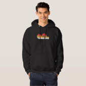 Retro Sunset American Bison Hoodie (Vorne ganz)