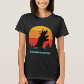 Retro Sunset Auntiesaurus T-Shirt (Vorderseite)