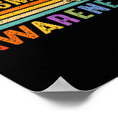 Retro Sunset Autism Awareness Neurodiversity Spect Poster (Ecke)