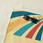 Retro Sunset Bachelorette Strandtuch (Beispiel)