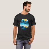 Retro Sunset Beach Urlaub Matching Familienmädchen T-Shirt (Vorne ganz)