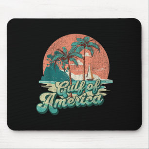 Retro Sunset Beach Vibes - Golf von USA, Amerika Mousepad