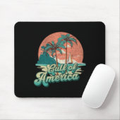Retro Sunset Beach Vibes - Golf von USA Mousepad (Mit Mouse)