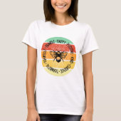 Retro Sunset Bee Positive T-Shirt (Vorderseite)
