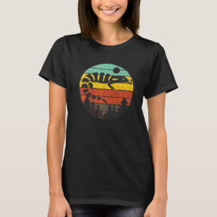 Retro Sunset Blue Tongue Skink Lizard Vintag T-Shirt