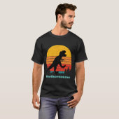 Retro Sunset Brothersaurus T-Shirt (Vorne ganz)