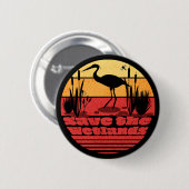Retro Sunset Button (Vorne & Hinten)