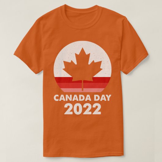Retro Sunset Canada Day 2022 T-Shirt (Design vorne)