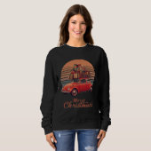 Retro Sunset Christmas Sweatshirt (Vorne ganz)