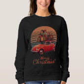 Retro Sunset Christmas Sweatshirt (Vorderseite)