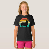 Retro Sunset Corgi T - Shirt (Vorne ganz)