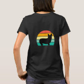 Retro Sunset Corgi T - Shirt (Rückseite)