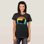 Retro Sunset Corgi T - Shirt (Vorne ganz)