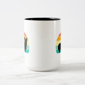 Retro Sunset Corgi Tasse (Mittel)