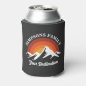 Retro Sunset Custom Family Vacacation Group Matchi Dosenkühler (Kanne Rückseite)