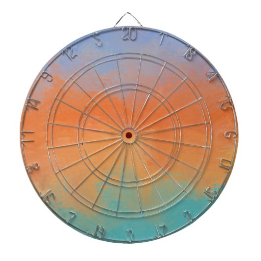 Retro sunset dartscheibe (vorne)
