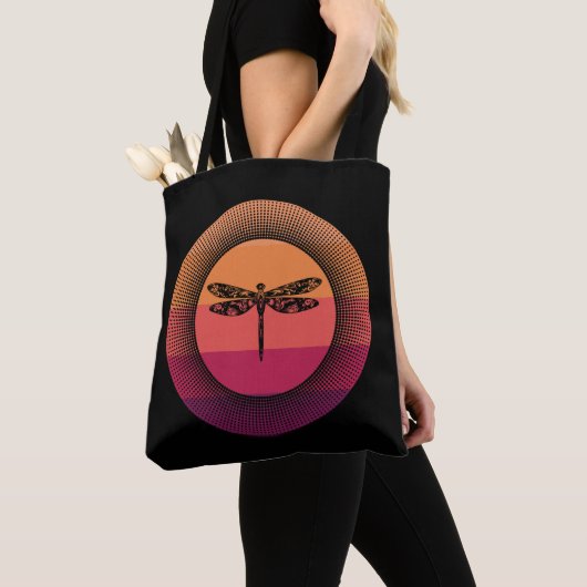 Retro Sunset Dragonfly Tasche (Von Nahem)