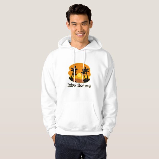Retro Sunset Dreams Hoodie (Vorne ganz)