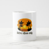 Retro Sunset Dreams Jumbo-Tasse (Vorderseite)