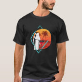 Retro Sunset Drink Barkeeper Barkeep Barman Cockta T-Shirt (Vorderseite)
