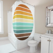 Retro Sunset Duschvorhang (Beispiel)