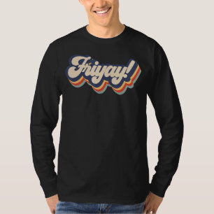 Retro Sunset Es ist Fri-Yay Weekend Lehrer & Mama T-Shirt