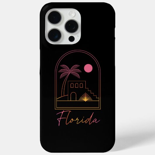 Retro Sunset Florida Vibe Case-Mate iPhone Hülle (Rückseite)
