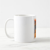 Retro Sunset Forest Landschaft Abstrakt Kaffeetasse (Links)
