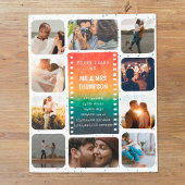 Retro Sunset Foto Fleecedecke