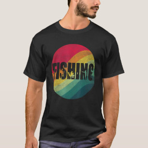 Retro-Sunset für Fischer T-Shirt