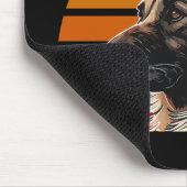 Retro Sunset German Shepherd Mousepad (Ecke)