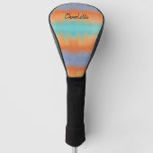 Retro Sunset  Golf Headcover (Vorderseite)