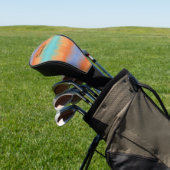 Retro Sunset  Golf Headcover (In SItu)