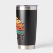 Retro Sunset Horizon Graphic Mug' Thermobecher (Links)