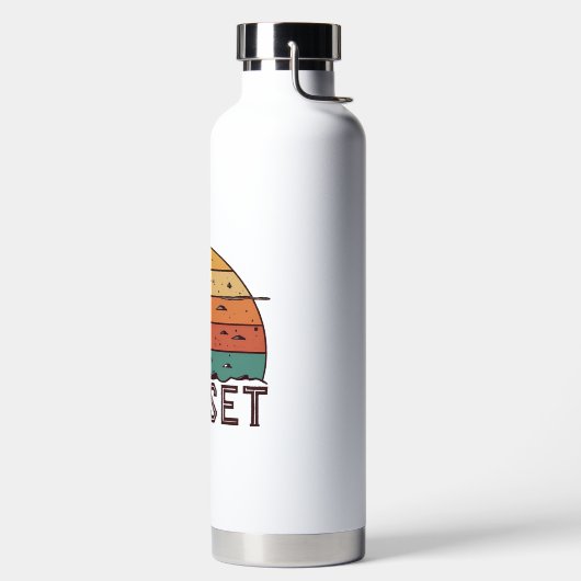 Retro Sunset Horizon Graphic Mug' Trinkflasche (links)