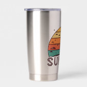 Retro Sunset Horizon Graphic Tasse' Thermobecher (Rechts)