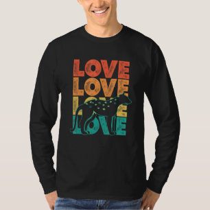 Retro Sunset I Liebe Cheetahs Idee für Tier 1 T-Shirt