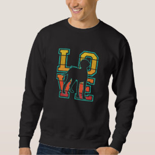 Retro Sunset I Liebe Mein Vizsla Dog Design Sweatshirt