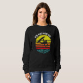 Retro Sunset Id statt Wakeboarding Sweatshirt (Vorne ganz)