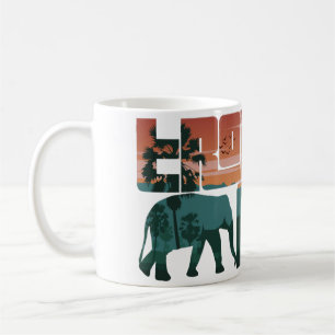 Retro Sunset Landschaft Asien Thailand - Typografi Kaffeetasse